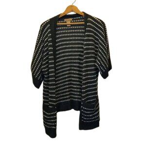 Art and Soul Women's Size PXL Cropped Sleeve Career Wear Open Front Sweater